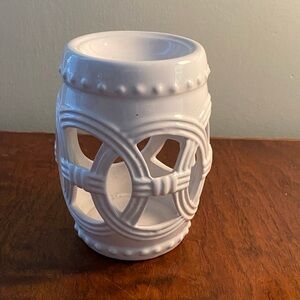 Vintage Bath & Body Works Slatkin White Ceramic Oil Warmer Burner
